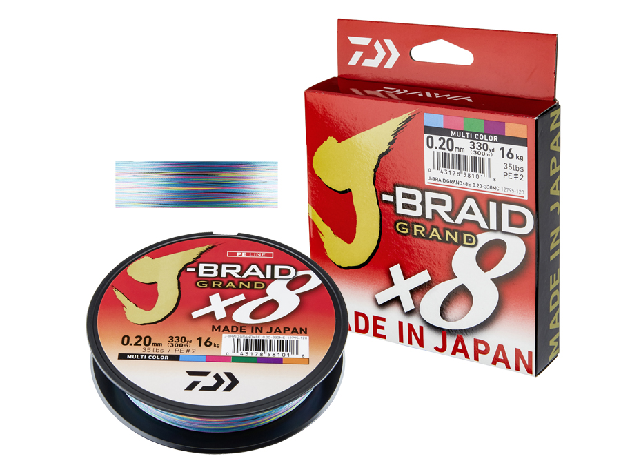 Fili Trecciati Daiwa J-Braid Grand X8 - multi-color
