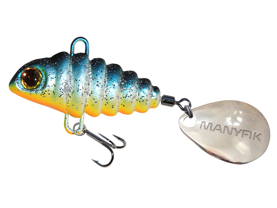 Leurre Manyfik PePe 3D – 8g 23mm – Coulant – Tail Spinners – Truite Perche – Neuf