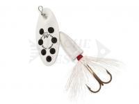 Cucchiaino Rotante Blue Fox Vibrax Bullet Fly #2 | 8g - White / Black