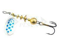 Cucchiaino rotante Mepps Comet Decorees #0 2g - Silver/Blue Dots