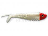 Esche Delalande Buster Shad 5cm - 61 - Blanc tête rouge