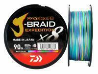 Trecciato Daiwa J-Braid Expedition x8E Multi Color 300m - 0.16mm