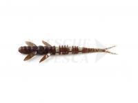 Esche siliconich Fishup Flit 3 - 050 Green Pumpkin Brown/Red & Purple