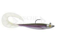 Esche Delalande Zand Curly 12cm + jig head 14g - 143 - GREEN WAKA