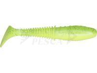 Esche siliconich Dragon Invader Pro  7.5cm - Super Yellow/Chartr. - black/blue glitter