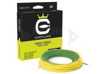 Fly line Cortland Trout Boss Trout Series Floating | Green/Yellow | 100ft | WF3F