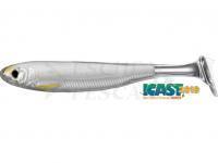 Esche Live Target Slow-Roll Shiner Paddle Tail 7.5cm - Silver/Pearl