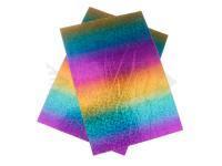 Hareline Lycra Foil Stretch - Rainbow Holographic