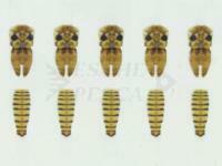 Hemingway's Mayfly Wings Buds and Back - Large | Yellow