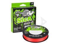 Filo trecciato Berkley Sick Braid X8 - BSKBFS6-RD BK SICK BRD RED - Red 150m 0.08mm