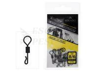Mikado Girella a cambio rapido con occhiello grande #8 - Black Nickel