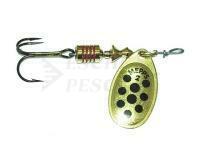 Cucchiaino rotante Mepps Aglia Decorees Gold/Black dots - no. 4