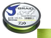 Trecciato Daiwa J-Braid X4 Yellow 270m 0.19mm