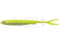 Esca Siliconich Fox Rage Slick Finesse Super Soft 16cm 6.2in - UV Chartreuse Ayu