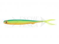 Esca Siliconich Fox Rage Slick Finesse Super Soft 20cm 7.9in - UV Blue Back Chartreuse
