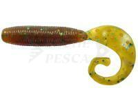 Soft Bait Reins Fat G-Tail Grub 2 inch - 565 Motor Oil Green Flake
