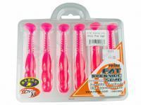 Esca Siliconicha Reins Fat Rockvibe Shad 4 inch - 206 UV Pink Sigh