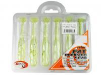 Esca Siliconicha Reins Fat Rockvibe Shad 4 inch - B17 Lemon Pepper