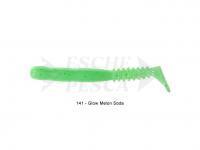Soft Bait Reins Rockvibe Shad 2 inch - 141 Glow Melon Soda