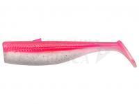 Esca Siliconicha Savage Minnow Weedless Tail 10cm 10g 5pcs - Pink Pearl Silver