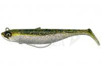 Esca Siliconicha SG Savage Minnow Weedless 12.5cm 28g 2+1pcs - Green Silver