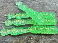 Esche Great Fish GF2 Leech 60mm 1.8g - no scent - glitter light green