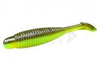 Esche siliconich Lunker City Grubster 5cm - #277 Green Pumpkin/ Chartreuse