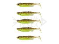 Esche Siliconiche Savage Gear Fat Minnow T-Tail 10.5cm 11g 5pcs - Green Pearl Yellow