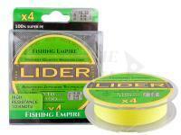 Trecciato Fishing Empire Lider X4 100m fluo yellow - 0.16mm