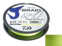 Trecciato Daiwa J-Braid X4 Yellow 270m 0.13mm