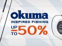 Fino al 50% di sconto su canne e mulinelli Okuma!