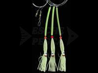 Dega Sea Rig 3 UV Octopus Side Arms 13cm Size 7/0 - Luminous