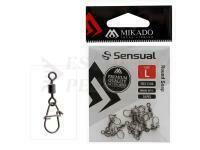 Mikado Round Snap con girella Taglia S - Nickel