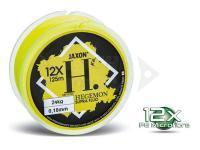 Braided line Jaxon Hegemon Supra 12X Fluo Yellow 125m 0.10mm 8kg