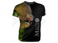 Dragon Breathable T-shirt Megabaits - bream/tench black - L