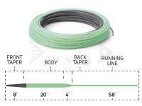 Fly line Cortland 333 Sinking Tip | Charcoal / Mint Green | 90ft | WF6S/F