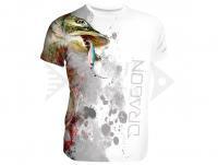 Breathable T-shirt Dragon - pike white XL