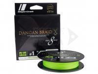 Trecciato MajorCraft Dangan Braid X 8 PE-Line Green 150m #1.5 30lb