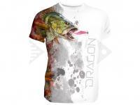 Breathable T-shirt Dragon - perch white XXL