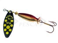 Cucchiaino rotante Mepps Aglia Long Heavy - Black/Yellow Dots #1+/12g