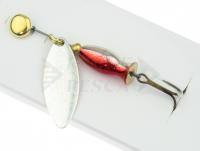 Cucchiaino rotante Mepps Aglia Long Heavy - Silver / Silver-Red #1/8g