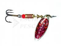 Spinner Mepps Aglia Long Redbo #2 | 7g - Silver