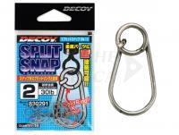 Moschettoni Decoy Split Snap SN-13 Silver - #1 | 24lb