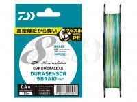 Trecciato Daiwa UVF Emeraldas Dura Sensor X8 +Si2 Multicolor 150m #0.6