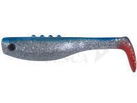 Esche siliconich Dragon Bandit 6cm  CLEAR/BLUE  red tail silver glitter