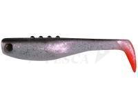 Esche siliconich Dragon Bandit 6cm  PEARL PS/BLACK  red tail silver glitter
