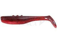 Esche siliconich Dragon Bandit PRO 10cm FLUO RED/MOTOR OIL black glitter