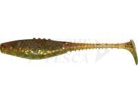 Esche siliconich Dragon Belly Fish Pro 10cm - Clear Smoked/Mot.Oil - Silver/Red glitter