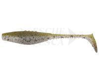 Esche siliconich Dragon Belly Fish Pro 10cm - Clear/Olive - Black Glitter
