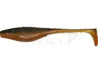 Esche siliconich Dragon Belly Fish Pro  5cm - Carrot/Clear - Red/Black glitter
